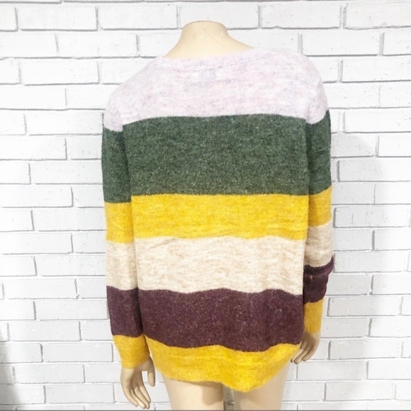 Only Susi Stripe Pullover Wool Blend Knit Sweater - Picture 2 of 7